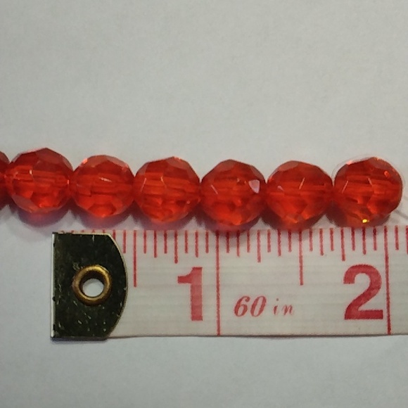 A Bag Of Dark Red Color Glass Beads (Weight is 2 Pounds) - Picture 6 of 7